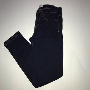 J. Crew dark rinse midrise skinny jean